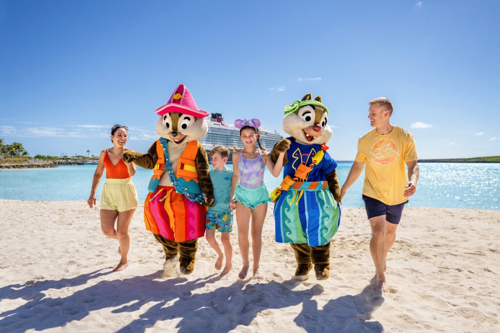 Beach day at a Disney private island