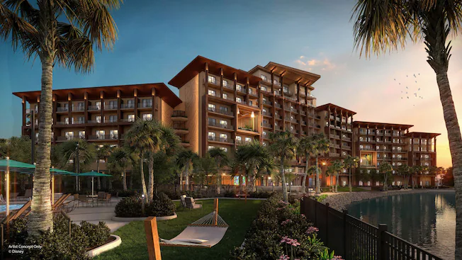 Disney’s Polynesian Villas & Bungalows — resort view